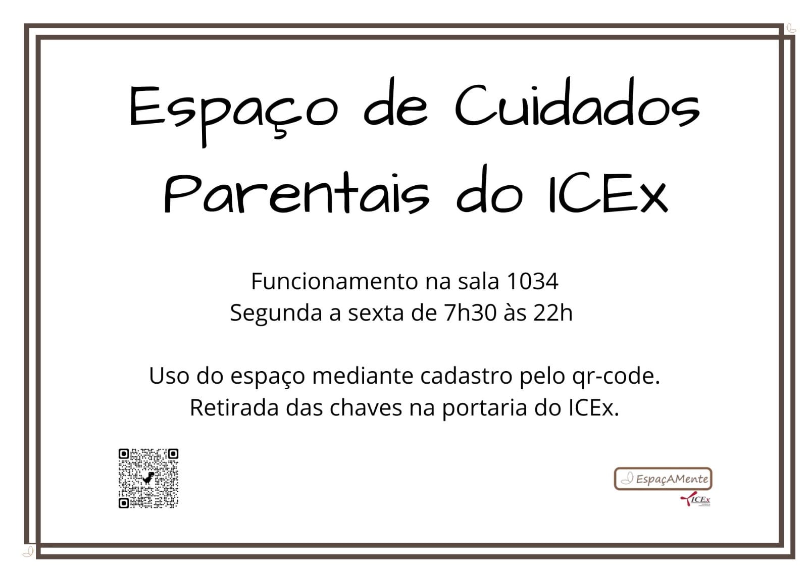 Inauguração do Espaço de Cuidados Parentais do ICEx
